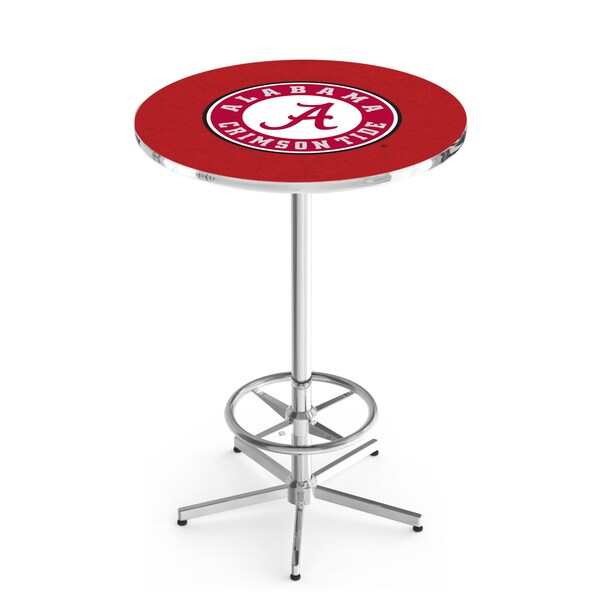 42" Chrome Alabama Pub Table